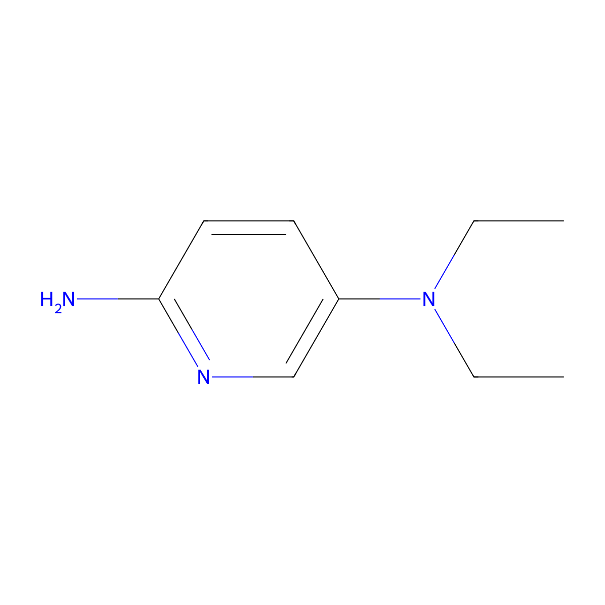 2-Amino-5-(diethylamino)pyridine molecular structure, CAS 151919-69-6