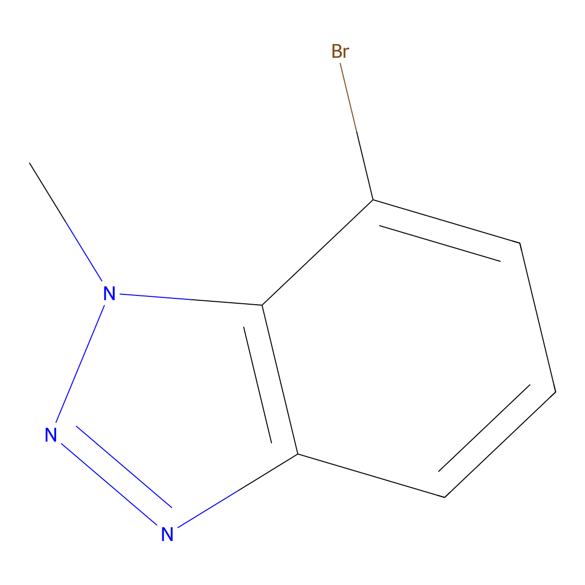 7-bromo-1-methyl-1H-1,2,3-benzotriazole molecular structure, CAS 1519248-16-8