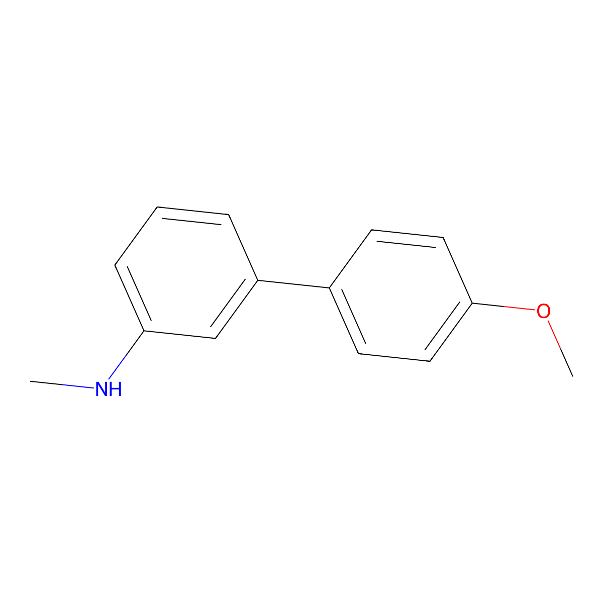 4'-Methoxy-N-methyl-[1,1'-biphenyl]-3-amine molecular structure, CAS 1519262-51-1