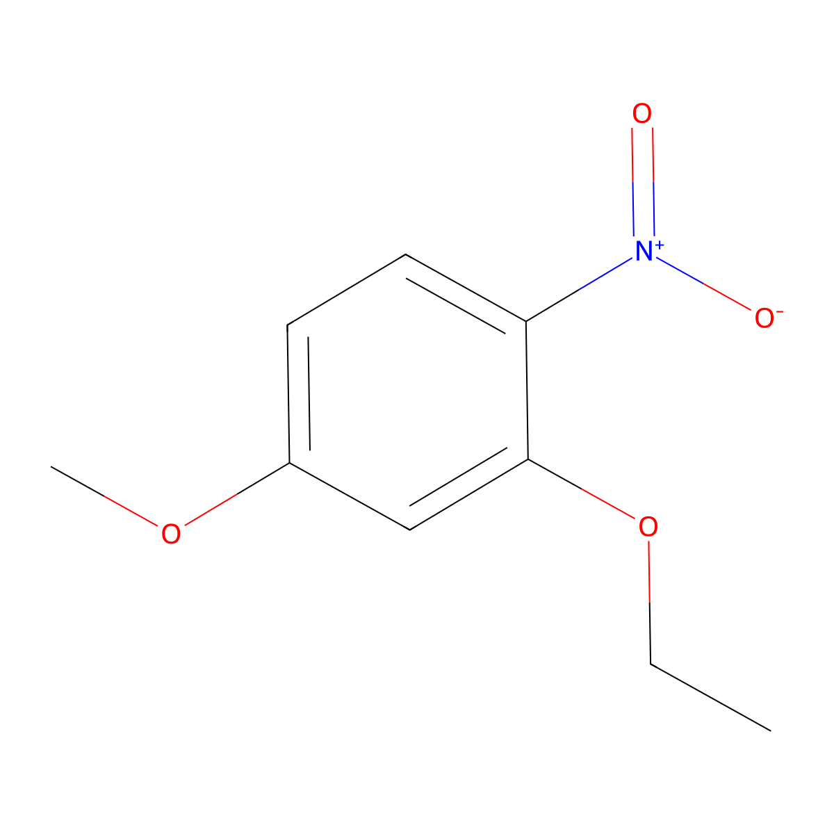 2-Ethoxy-4-methoxy-1-nitrobenzene molecular structure, CAS 151929-97-4
