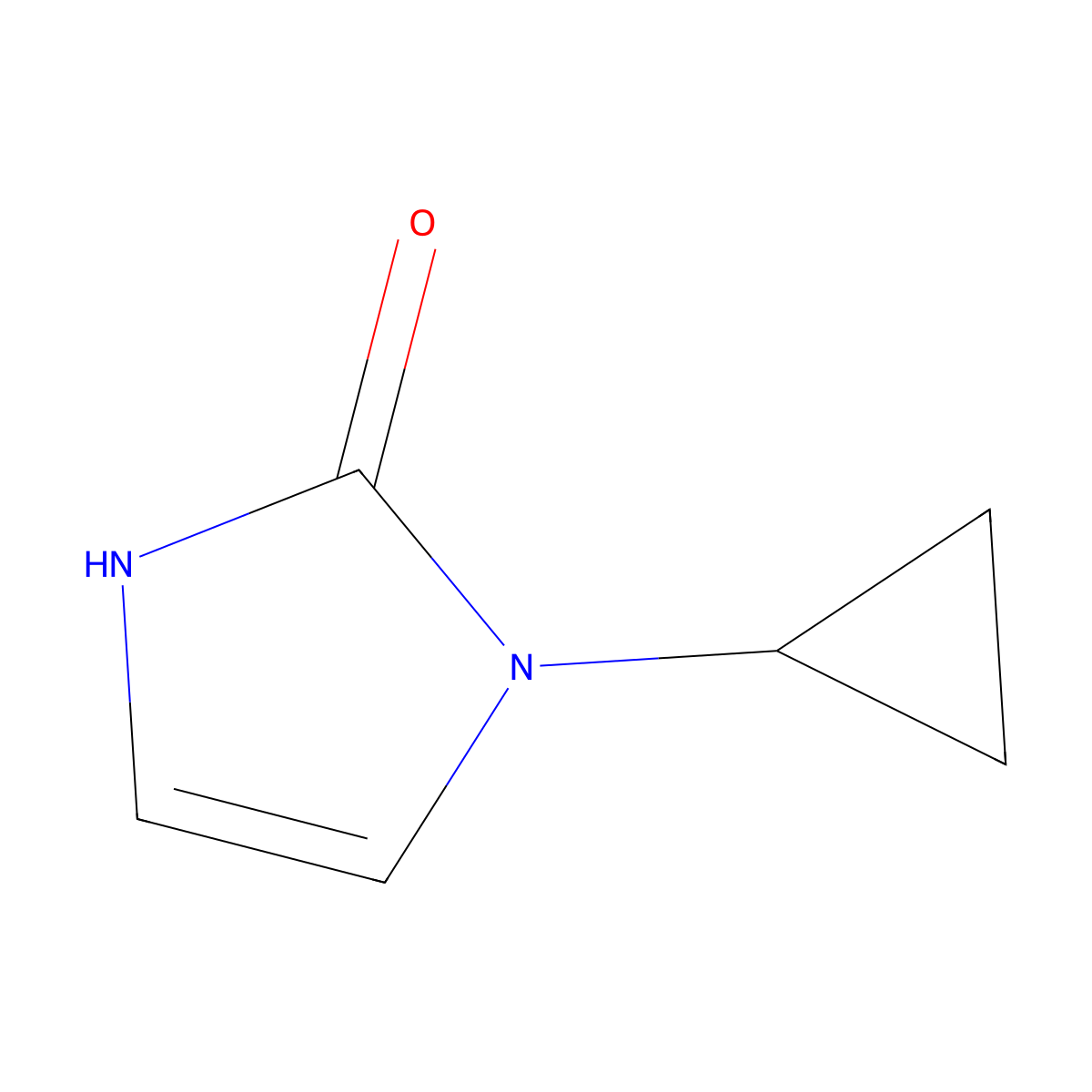 1-cyclopropyl-1,3-dihydro-2H-imidazol-2-one molecular structure, CAS 1519298-89-5