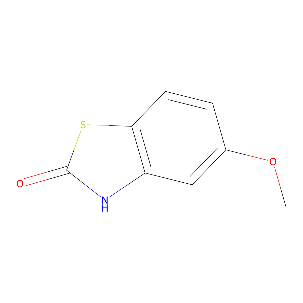 2-Benzothiazolinone, 5-methoxy- molecular structure, CAS 15193-51-8