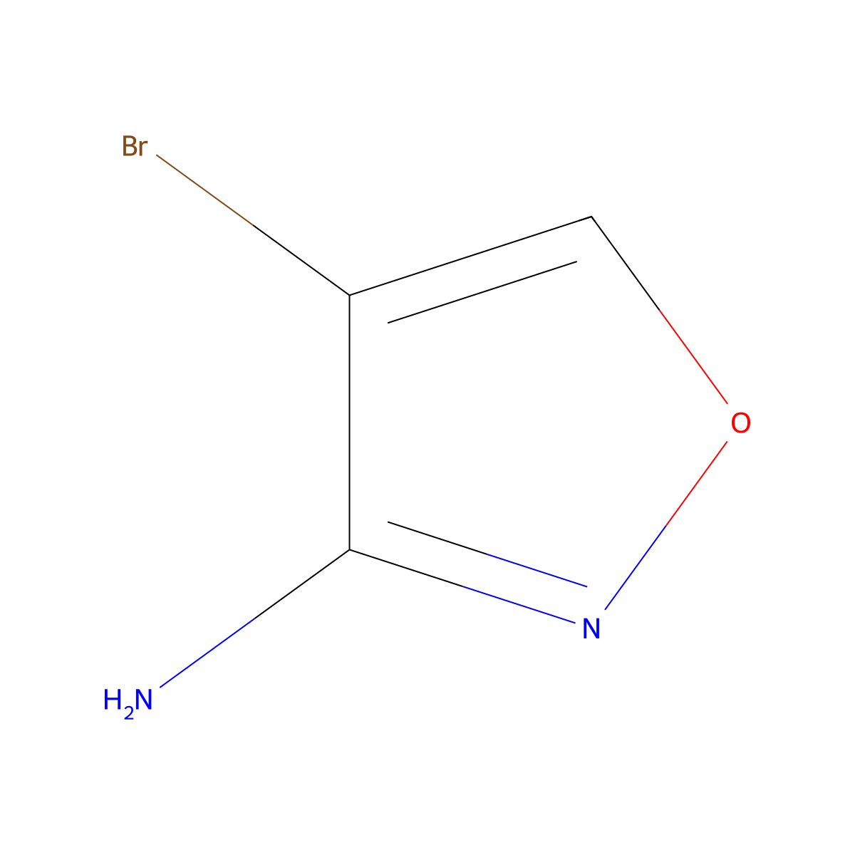 4-Bromoisoxazol-3-amine molecular structure, CAS 1519318-68-3