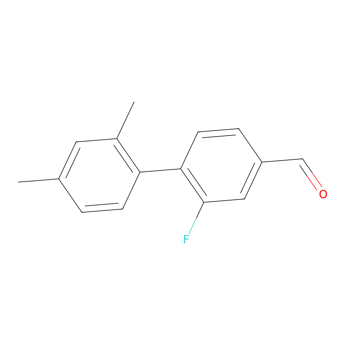 2-Fluoro-2',4'-dimethyl[1,1'-biphenyl]-4-carboxaldehyde molecular structure, CAS 1519336-56-1