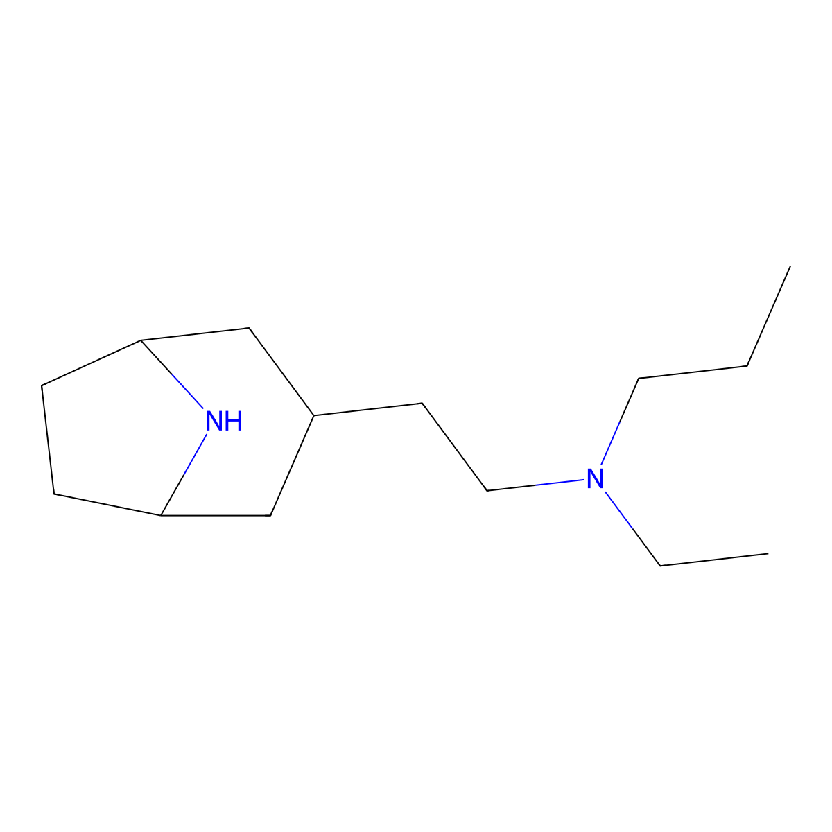 (2-{8-Azabicyclo[3.2.1]octan-3-yl}ethyl)(ethyl)propylamine molecular structure, CAS 1519362-83-4