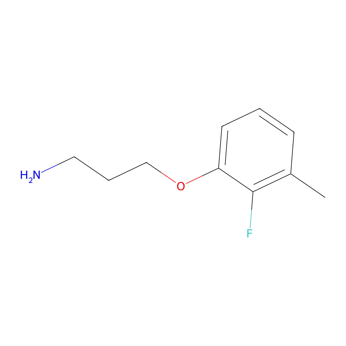 3-(2-Fluoro-3-methylphenoxy)propan-1-amine molecular structure, CAS 1519368-64-9
