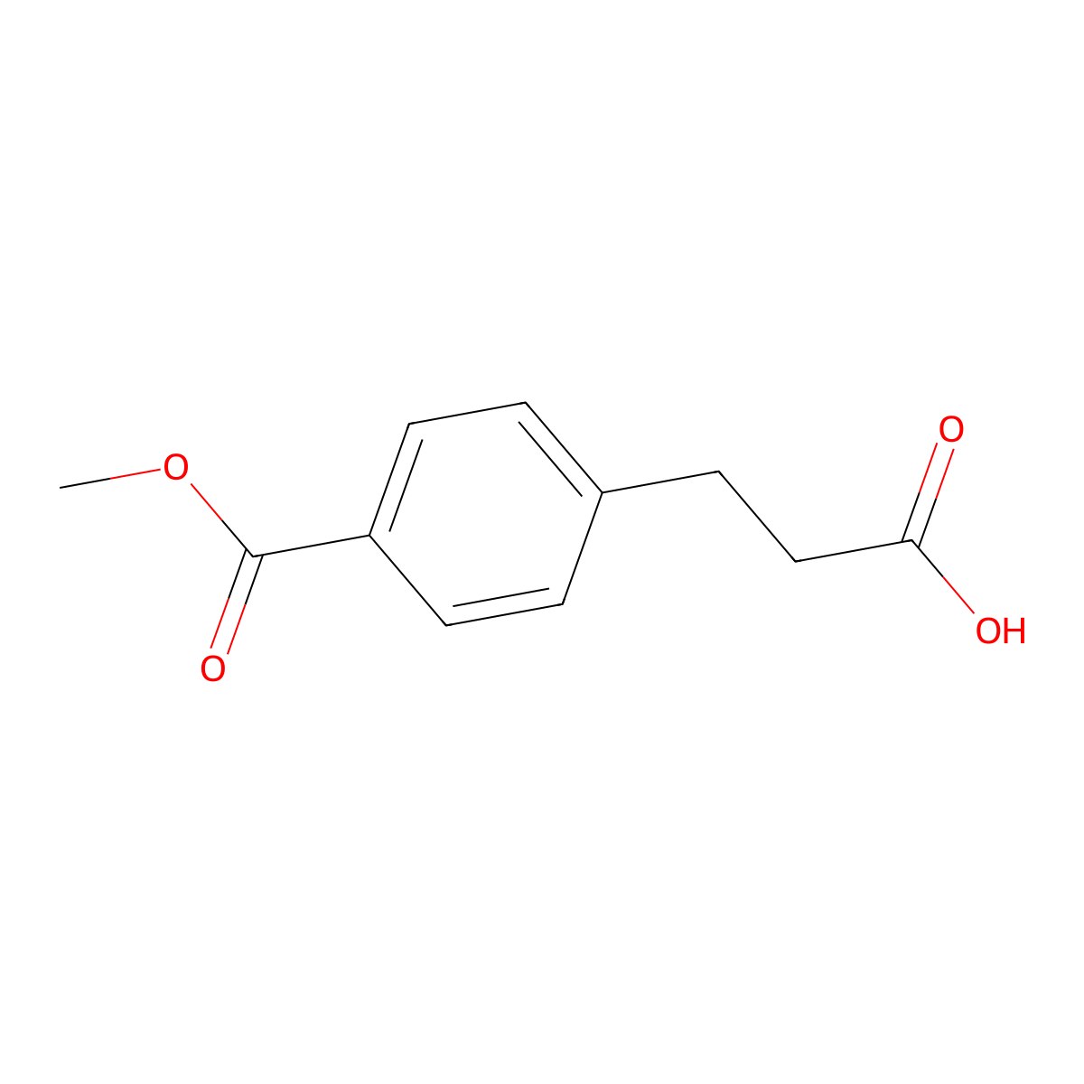 3-(4-(Methoxycarbonyl)phenyl)propanoic acid molecular structure, CAS 151937-09-6