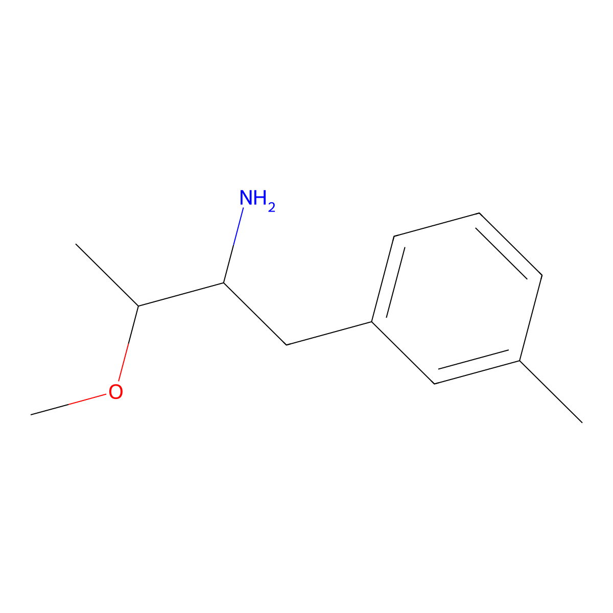 3-Methoxy-1-(3-methylphenyl)butan-2-amine molecular structure, CAS 1519392-36-9