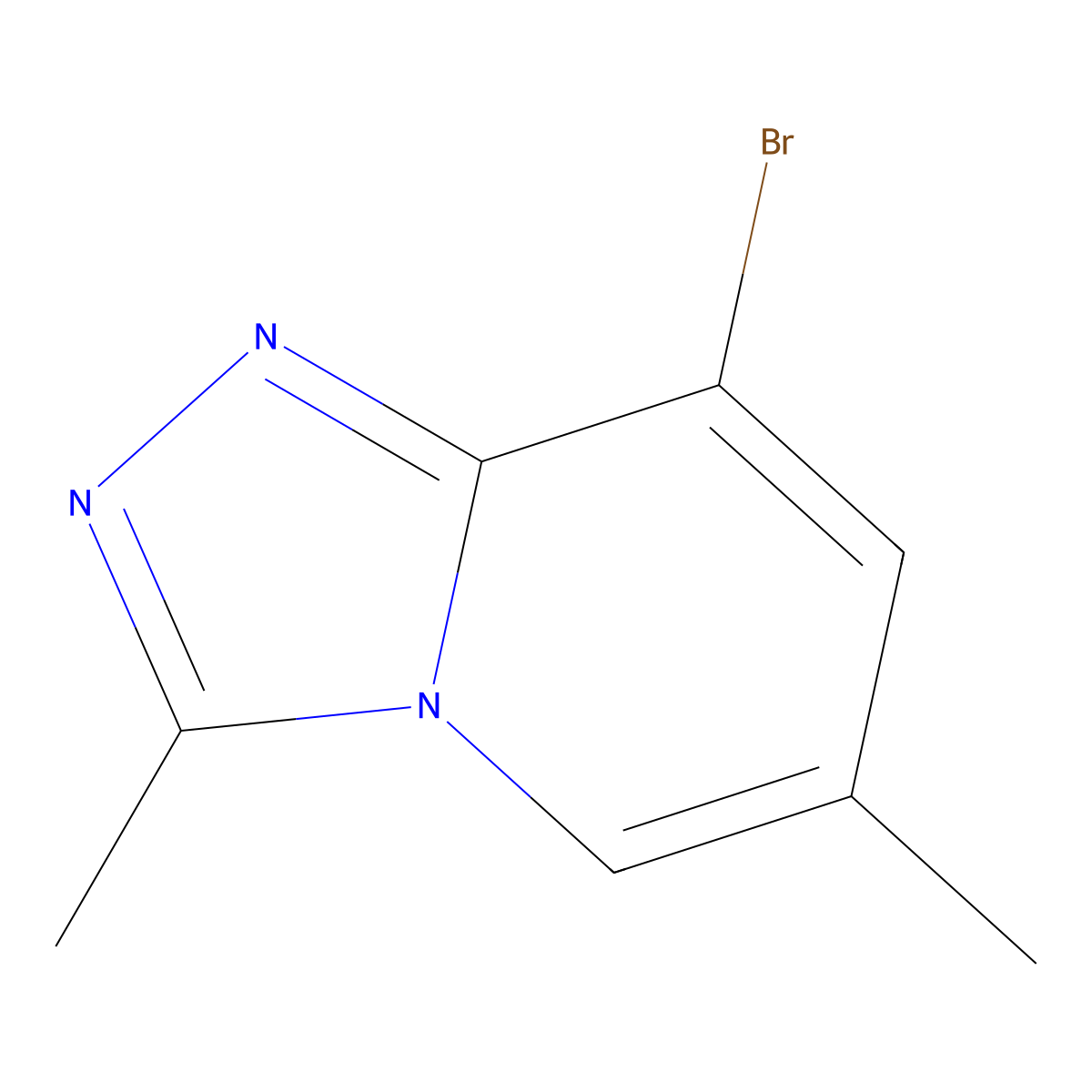 8-Bromo-3,6-dimethyl-[1,2,4]triazolo[4,3-A]pyridine molecular structure, CAS 1519398-17-4