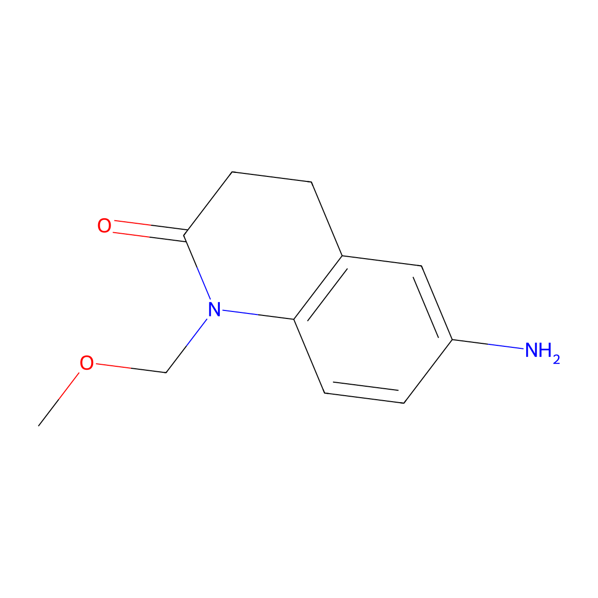 6-Amino-1-(methoxymethyl)-1,2,3,4-tetrahydroquinolin-2-one molecular structure, CAS 1519406-85-9