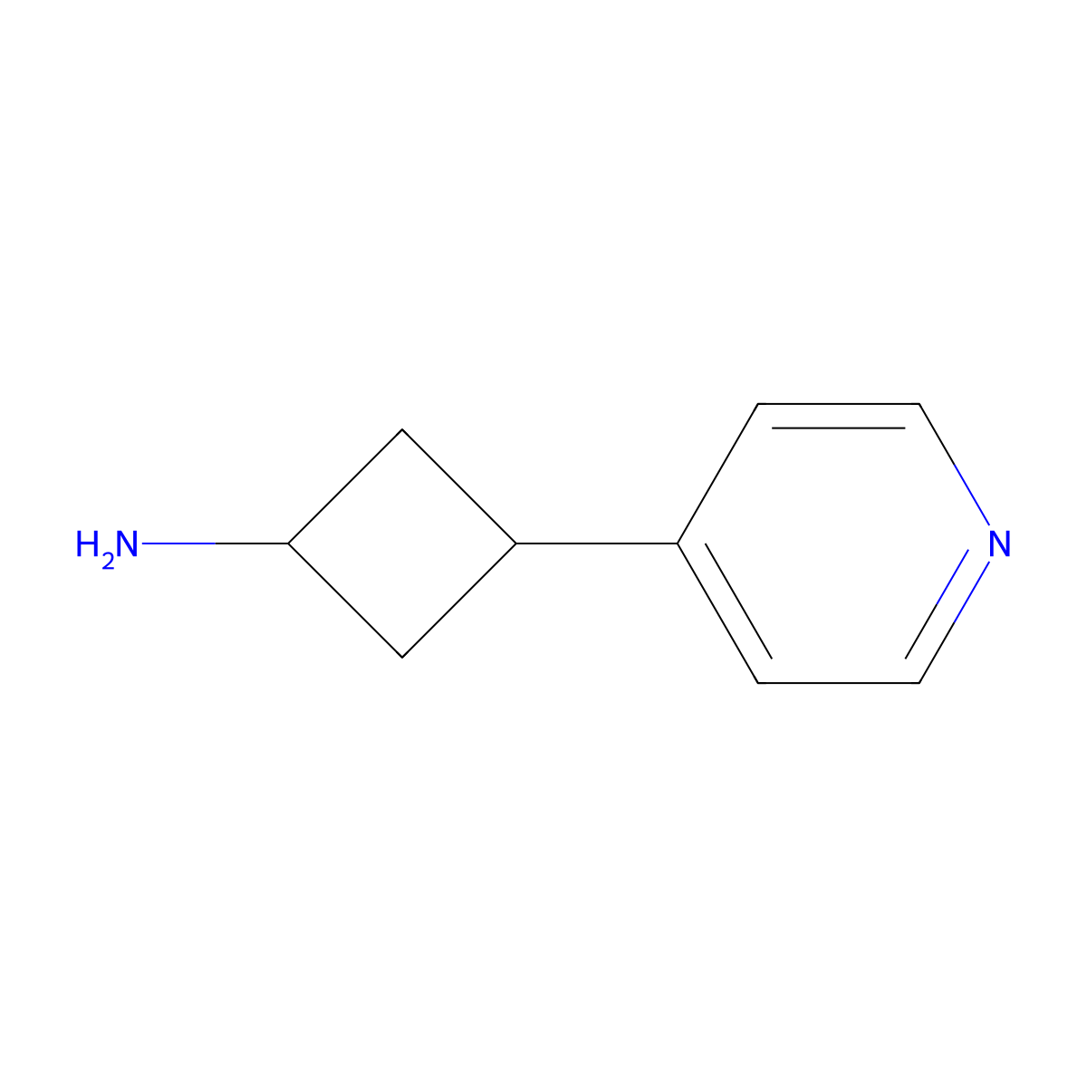3-(Pyridin-4-yl)cyclobutan-1-amine molecular structure, CAS 1519459-73-4
