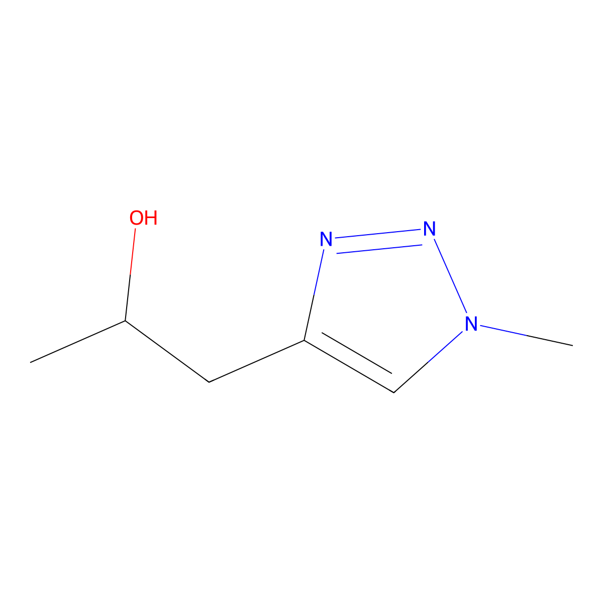 1-(1-methyl-1H-1,2,3-triazol-4-yl)propan-2-ol molecular structure, CAS 1519478-50-2