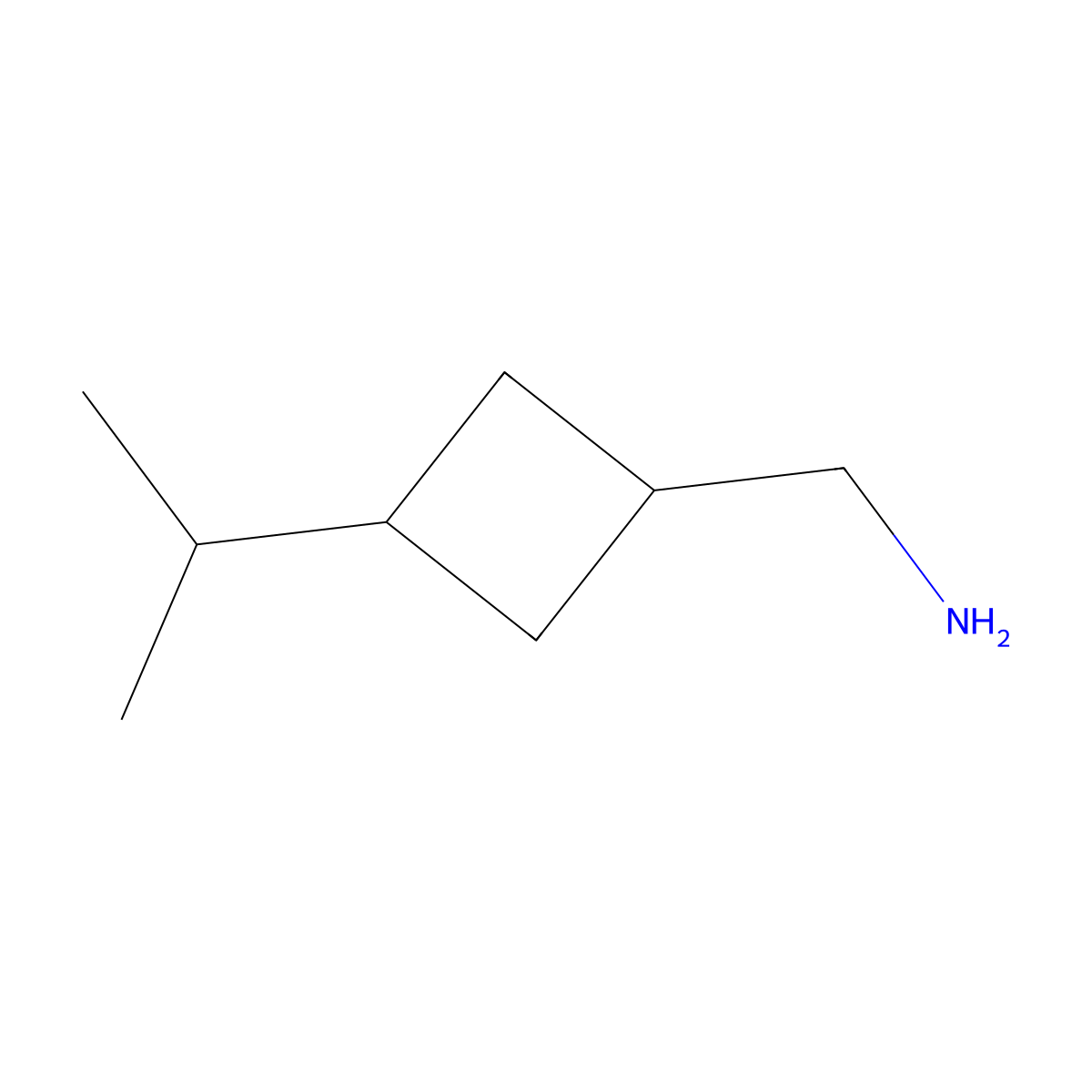 [3-(Propan-2-yl)cyclobutyl]methanamine molecular structure, CAS 1519481-25-4