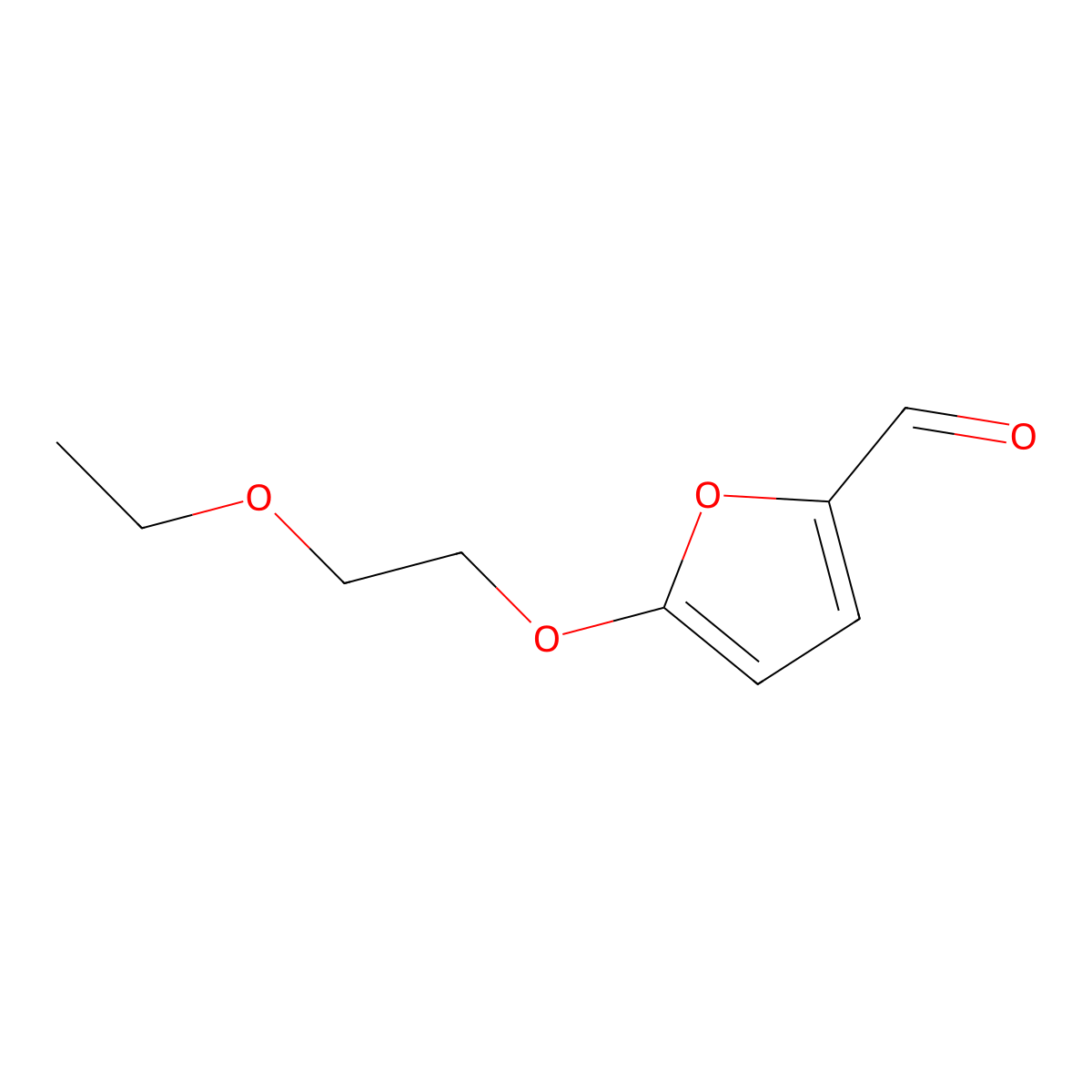 5-(2-Ethoxyethoxy)furan-2-carbaldehyde molecular structure, CAS 1519494-84-8
