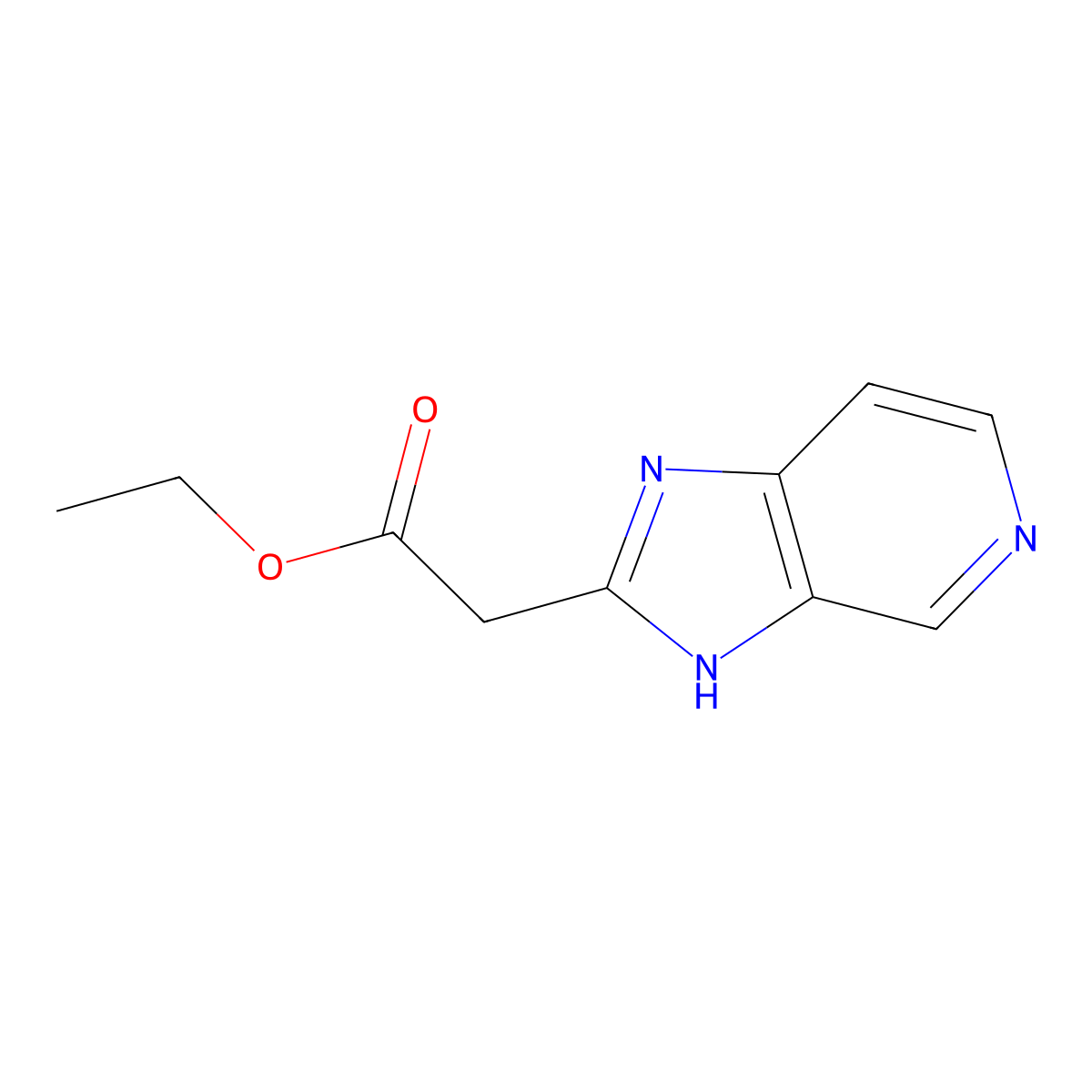 ethyl 2-(3H-imidazo(4,5-c)pyridin-2-yl)acetate molecular structure, CAS 1519519-96-0