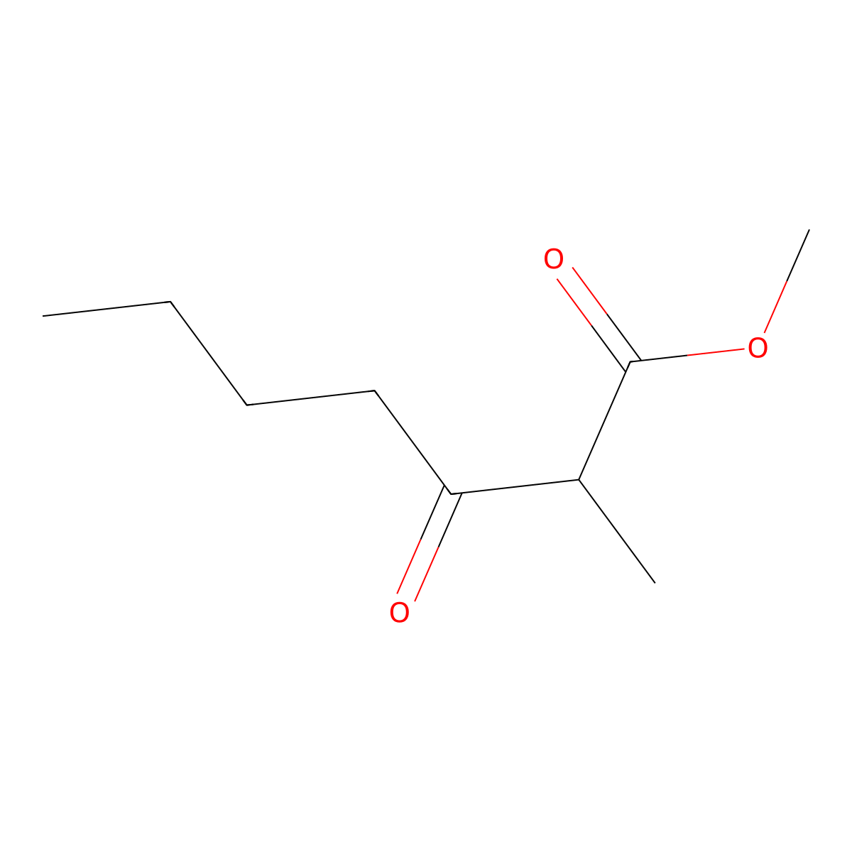 Methyl 2-methyl-3-oxoheptanoate molecular structure, CAS 1519526-49-8