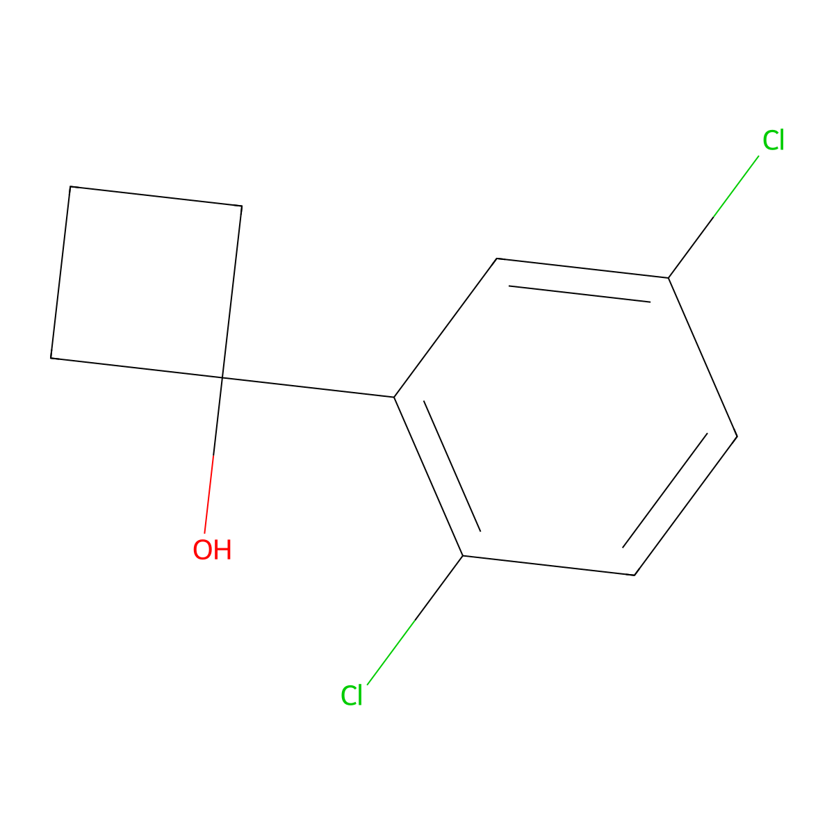1-(2,5-Dichlorophenyl)cyclobutanol molecular structure, CAS 1519530-69-8