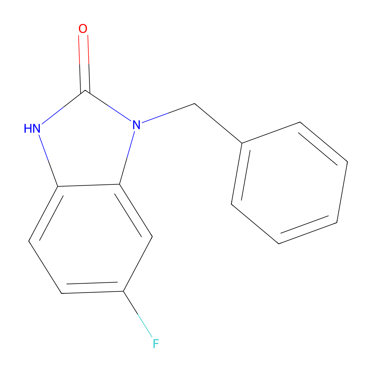 1-Benzyl-6-fluoro-1H-benzo[d]imidazol-2(3H)-one molecular structure, CAS 1519538-34-1