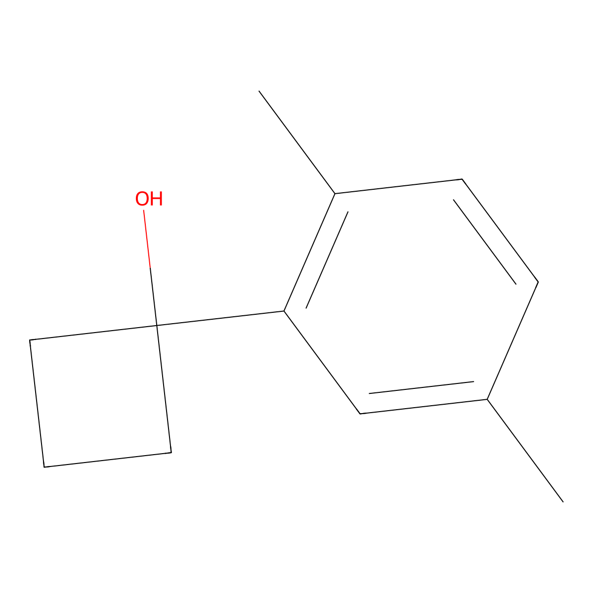 1-(2,5-Dimethylphenyl)cyclobutanol molecular structure, CAS 1519546-47-4