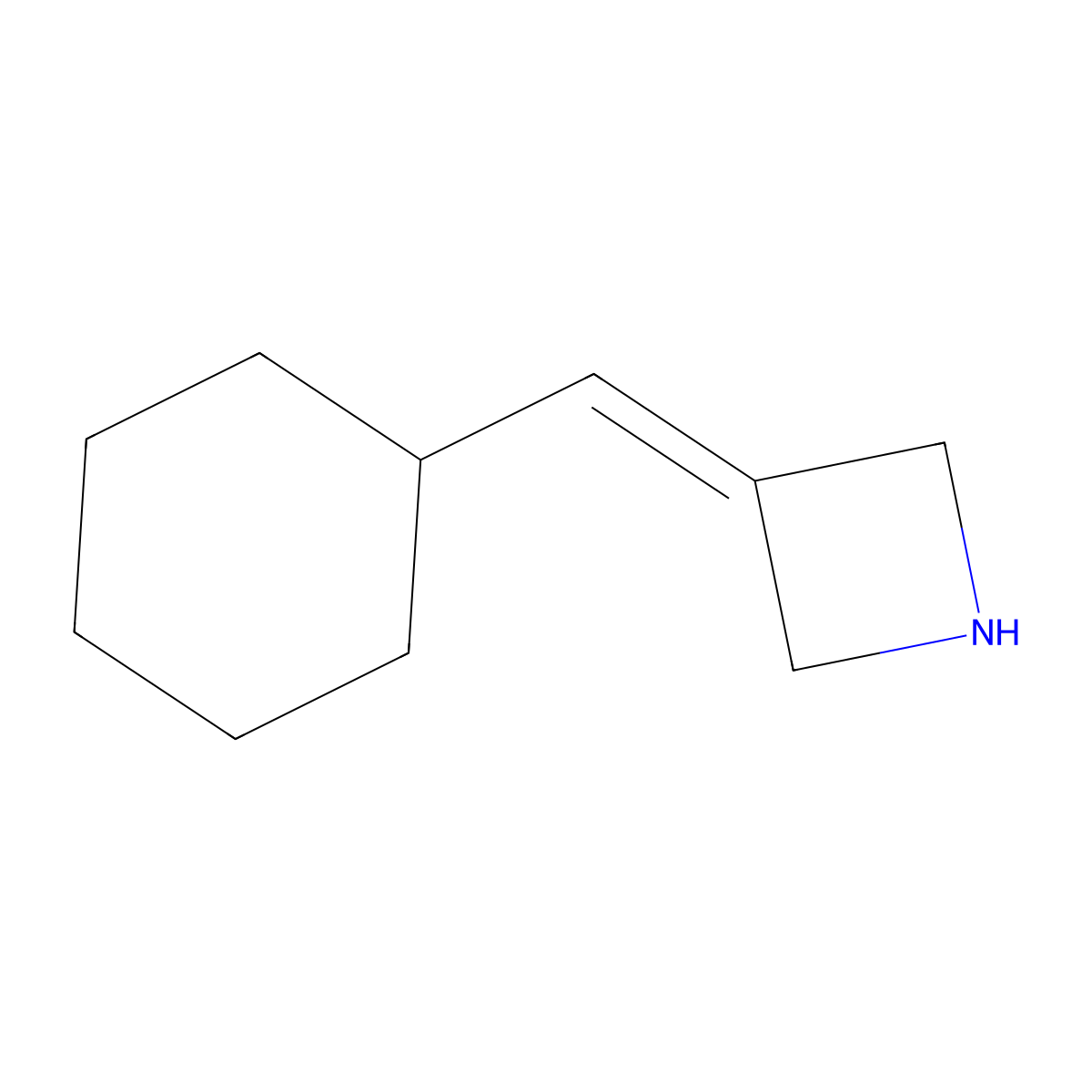 3-(Cyclohexylmethylidene)azetidine molecular structure, CAS 1519577-68-4