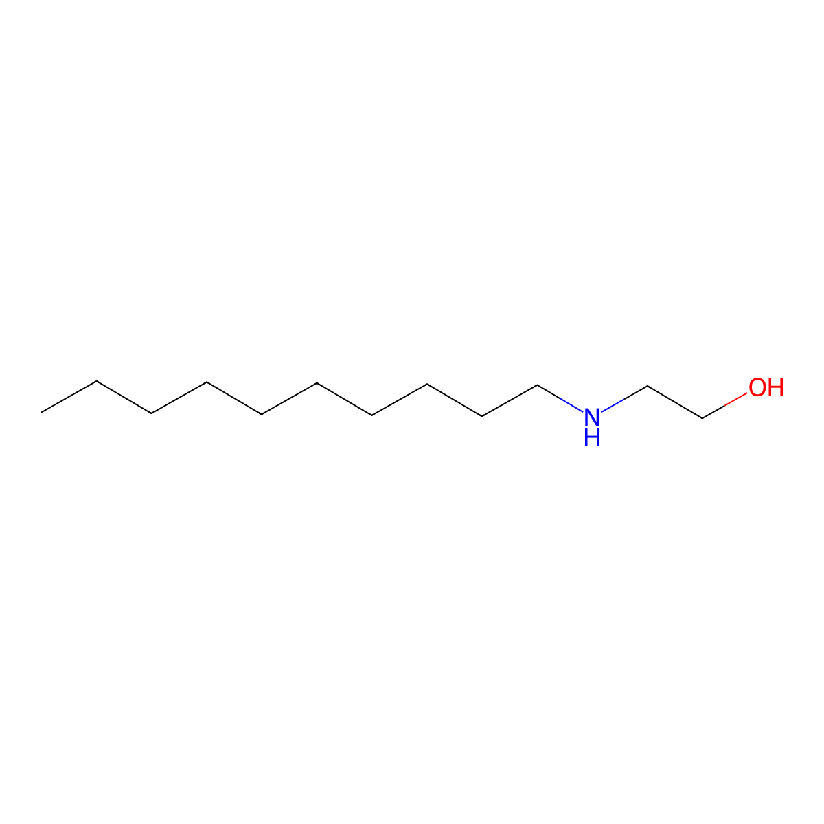 2-(Decylamino)ethanol molecular structure, CAS 15196-28-8