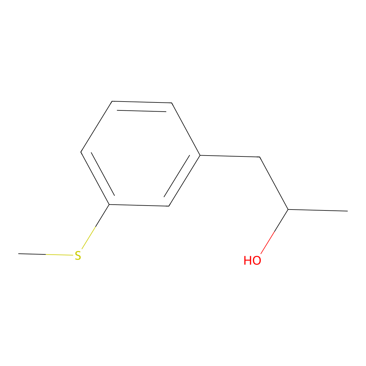 1-(3-(Methylthio)phenyl)propan-2-ol molecular structure, CAS 1519609-89-2