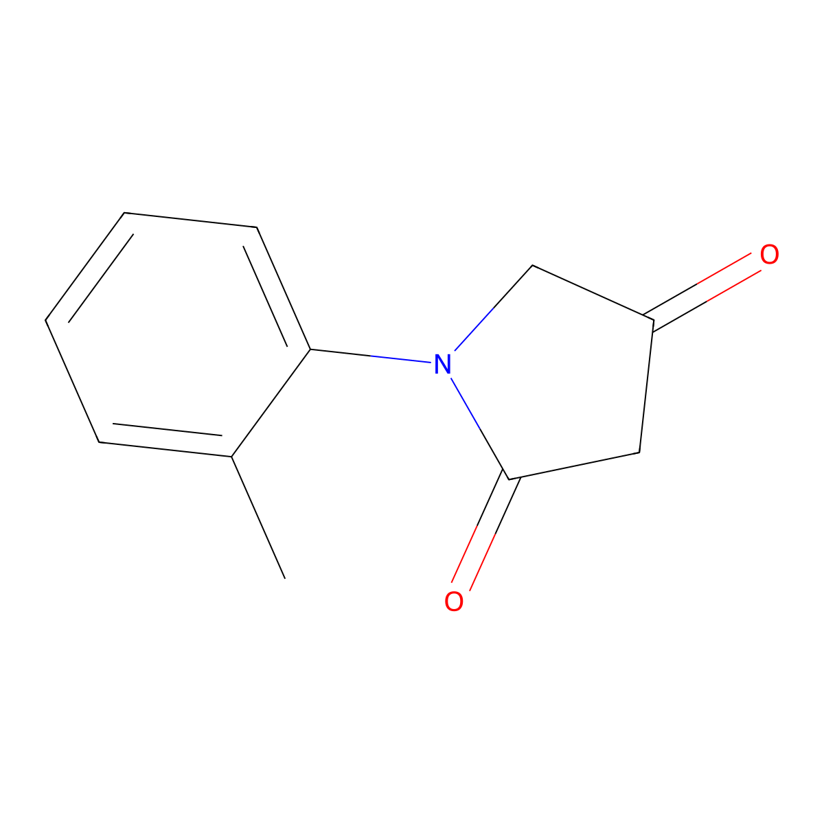 1-(2-Methylphenyl)pyrrolidine-2,4-dione molecular structure, CAS 1519622-89-9