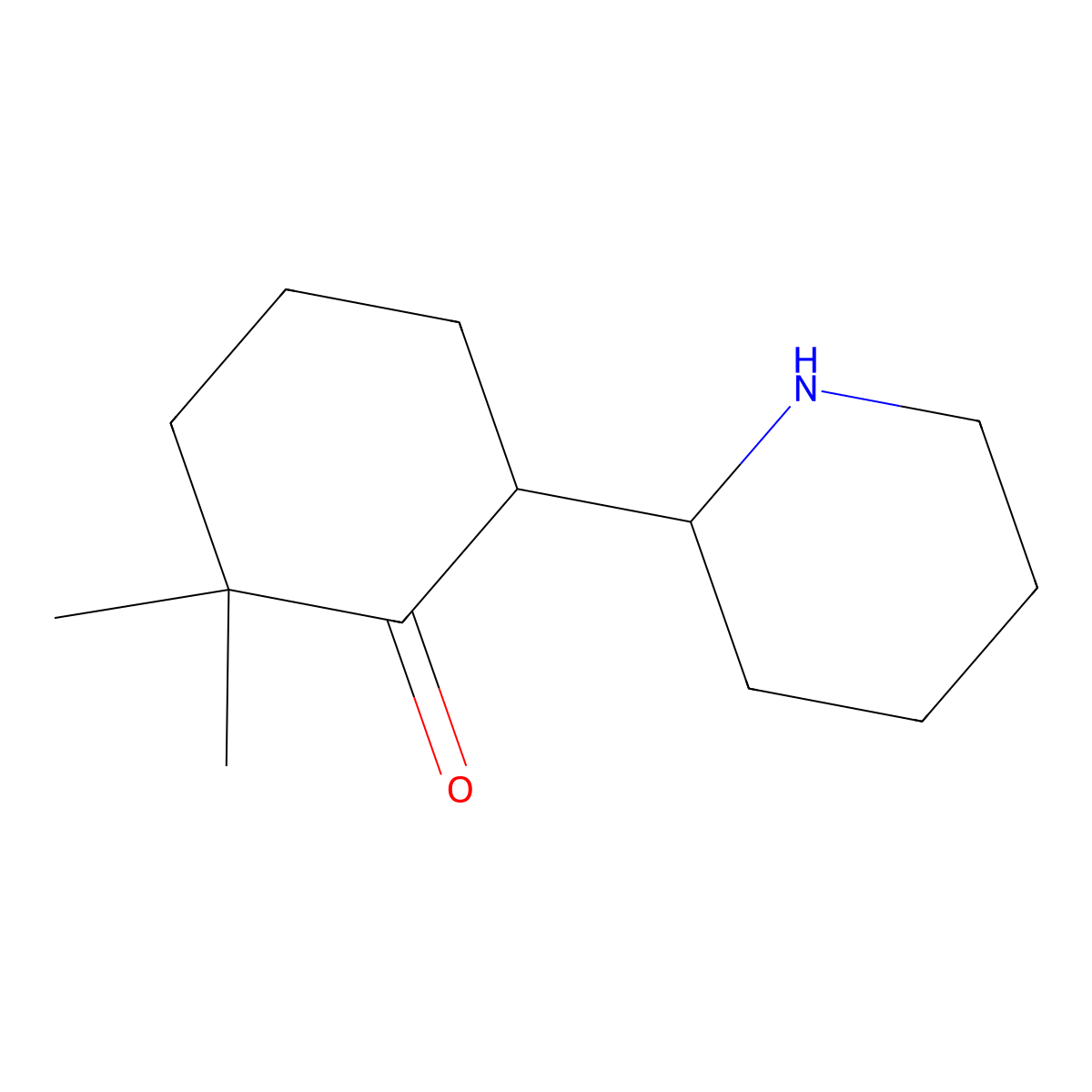 2,2-Dimethyl-6-(piperidin-2-YL)cyclohexan-1-one molecular structure, CAS 1519666-48-8