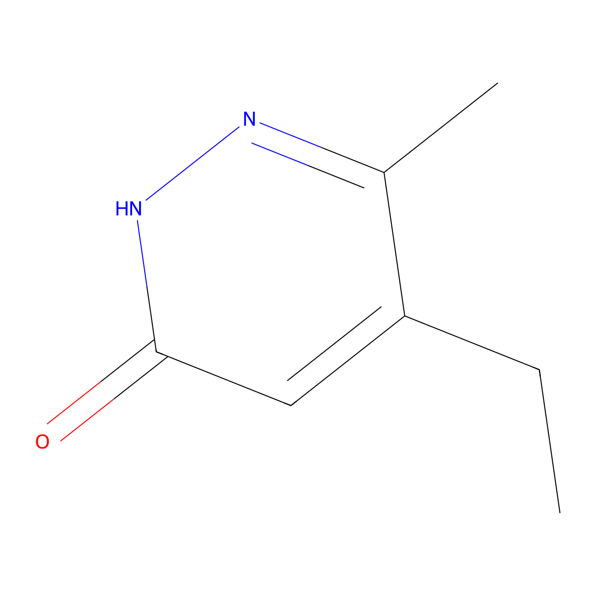 5-Ethyl-6-methyl-2,3-dihydropyridazin-3-one molecular structure, CAS 1519668-30-4