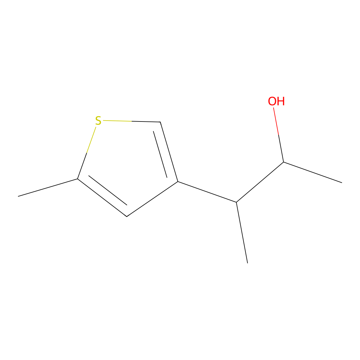 3-(5-Methylthiophen-3-yl)butan-2-ol molecular structure, CAS 1519668-65-5