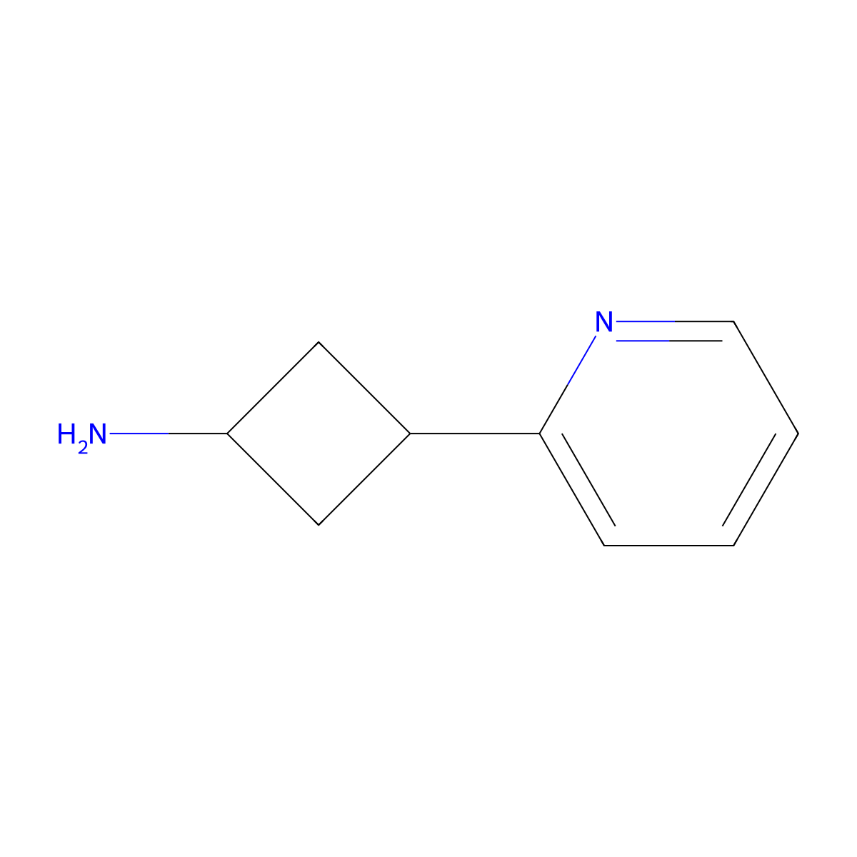 3-(Pyridin-2-YL)cyclobutan-1-amine molecular structure, CAS 1519679-35-6