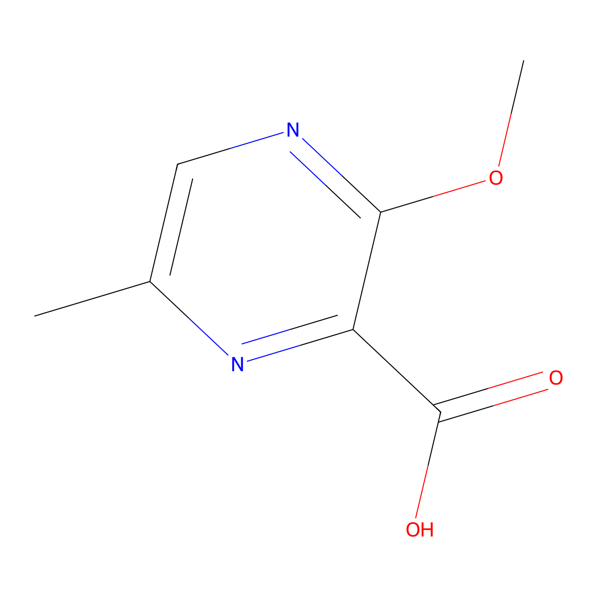 3-Methoxy-6-methylpyrazine-2-carboxylic acid molecular structure, CAS 1519685-84-7