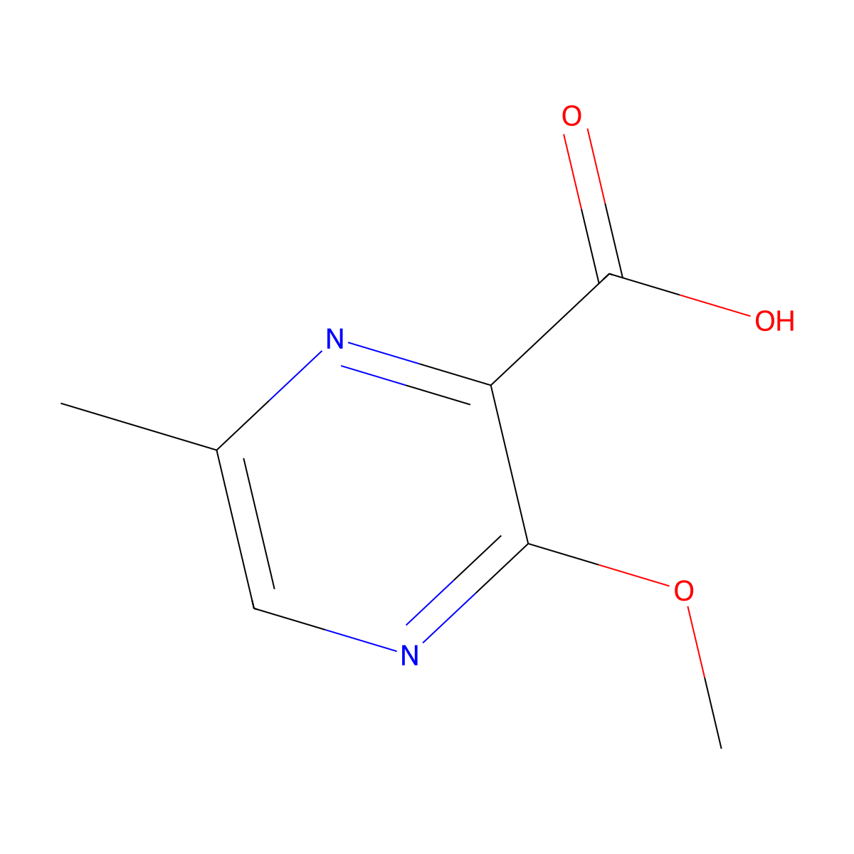 3-Methoxy-6-methylpyrazine-2-carboxylic acid molecular structure, CAS 1519685-84-7