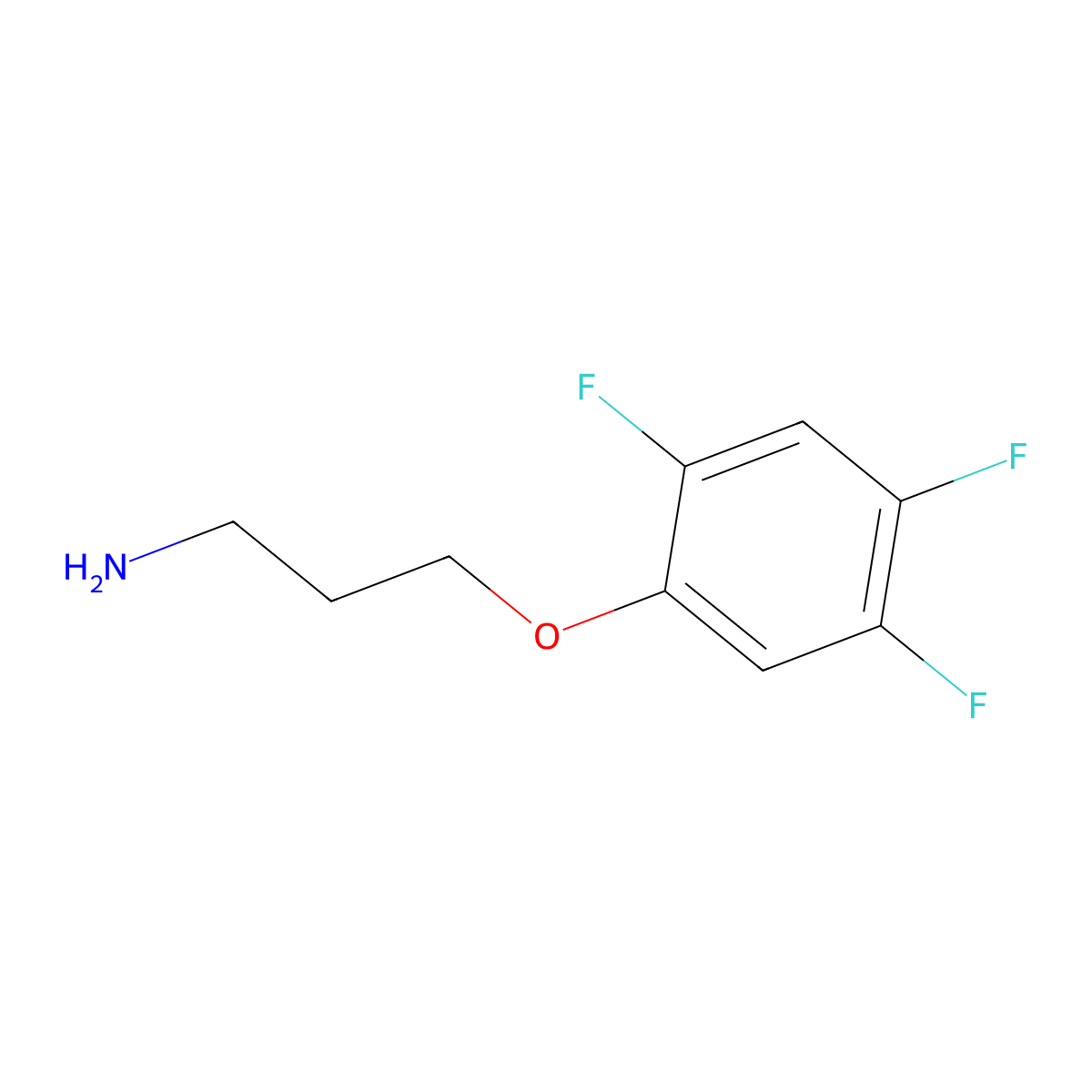 3-(2,4,5-Trifluorophenoxy)propan-1-amine molecular structure, CAS 1519737-72-4