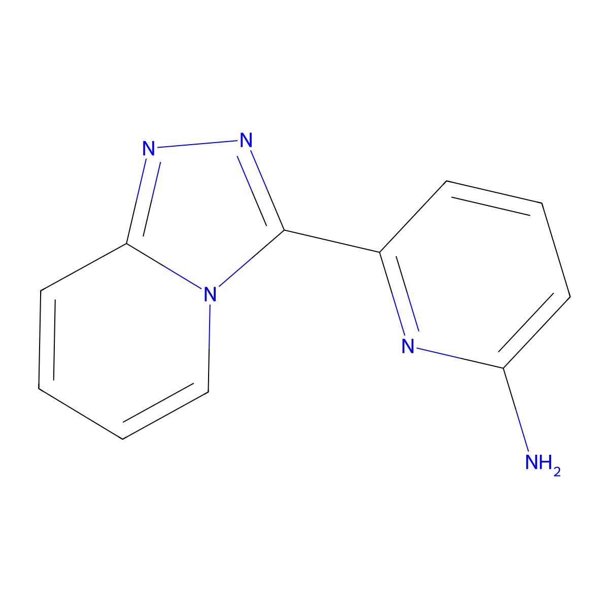 6-((1,2,4)Triazolo(4,3-a)pyridin-3-yl)pyridin-2-amine molecular structure, CAS 1519742-55-2