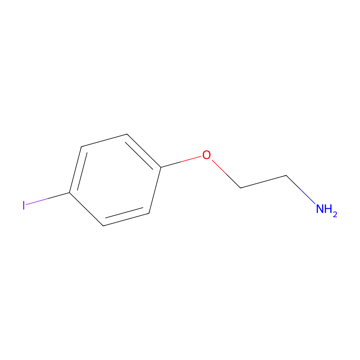 2-(4-Iodo-phenoxy)-ethylamine molecular structure, CAS 151978-97-1