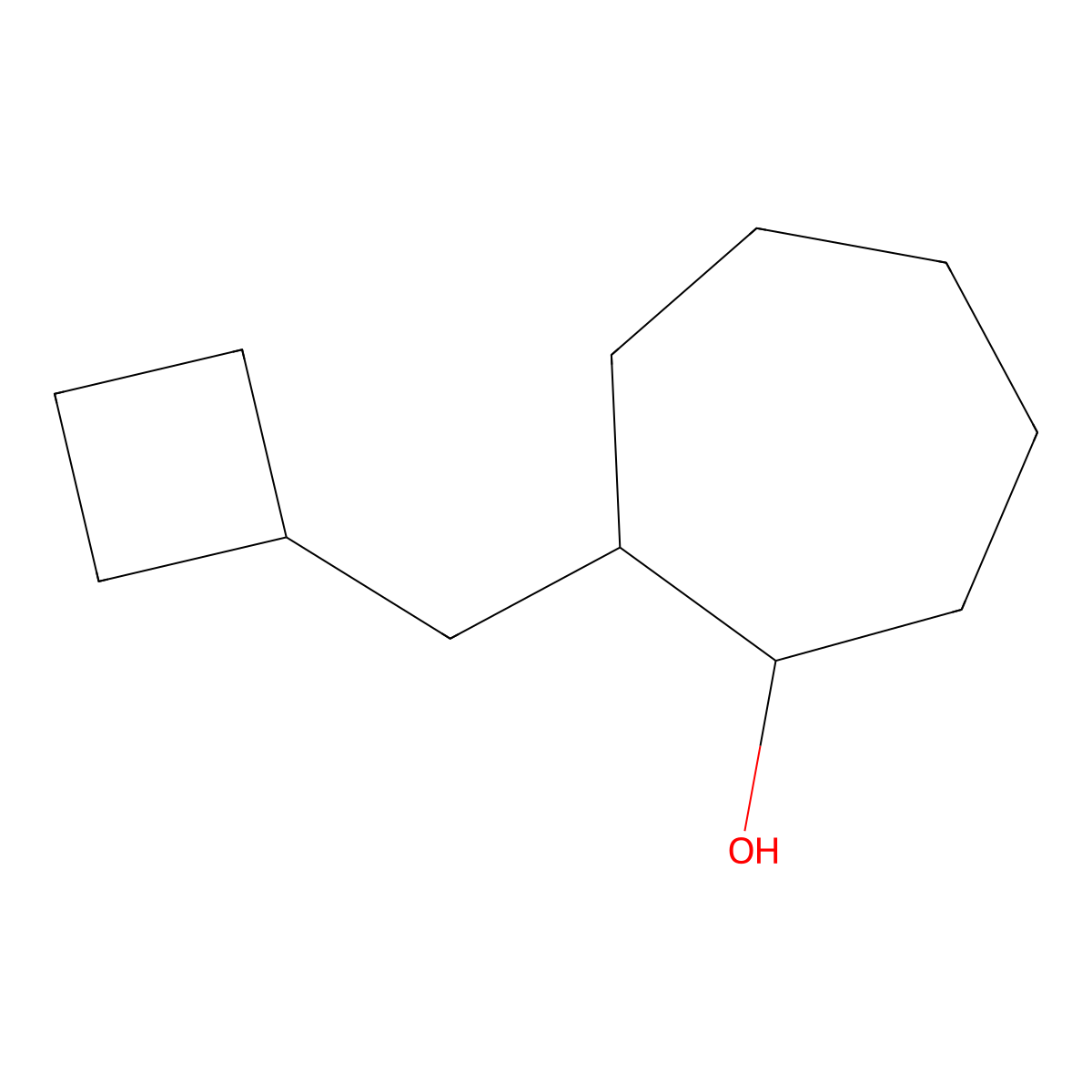 2-(Cyclobutylmethyl)cycloheptan-1-OL molecular structure, CAS 1519784-65-6