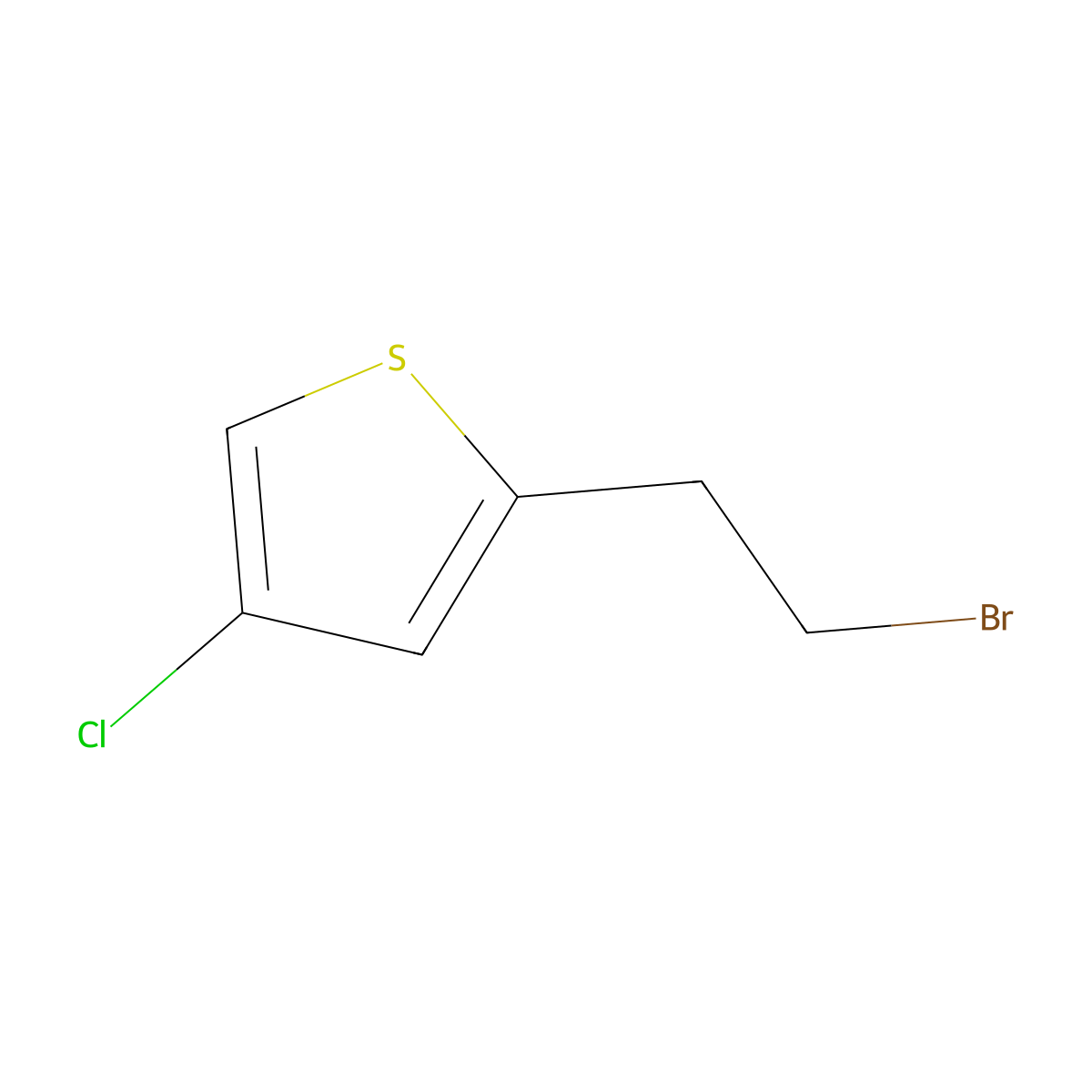 2-(2-Bromoethyl)-4-chlorothiophene molecular structure, CAS 1519791-48-0