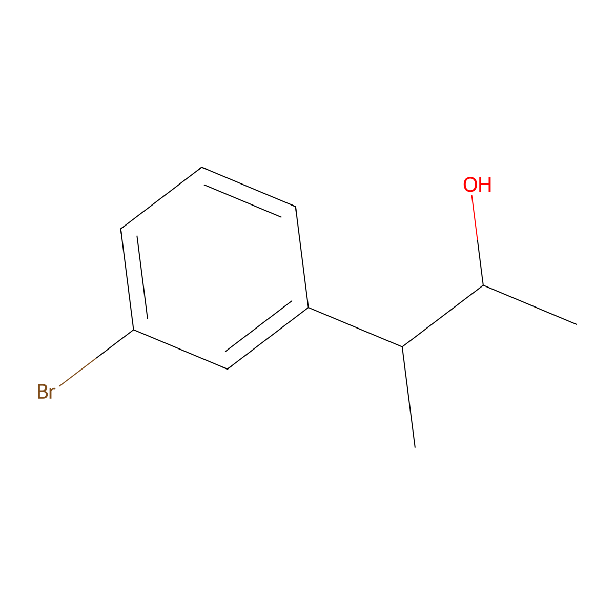 3-(3-Bromophenyl)butan-2-ol molecular structure, CAS 1519831-42-5