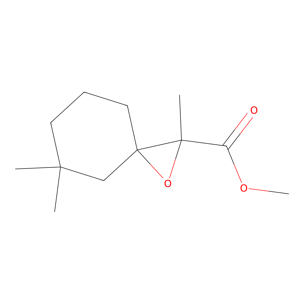 Methyl 2,5,5-trimethyl-1-oxaspiro[2.5]octane-2-carboxylate molecular structure, CAS 1519904-86-9