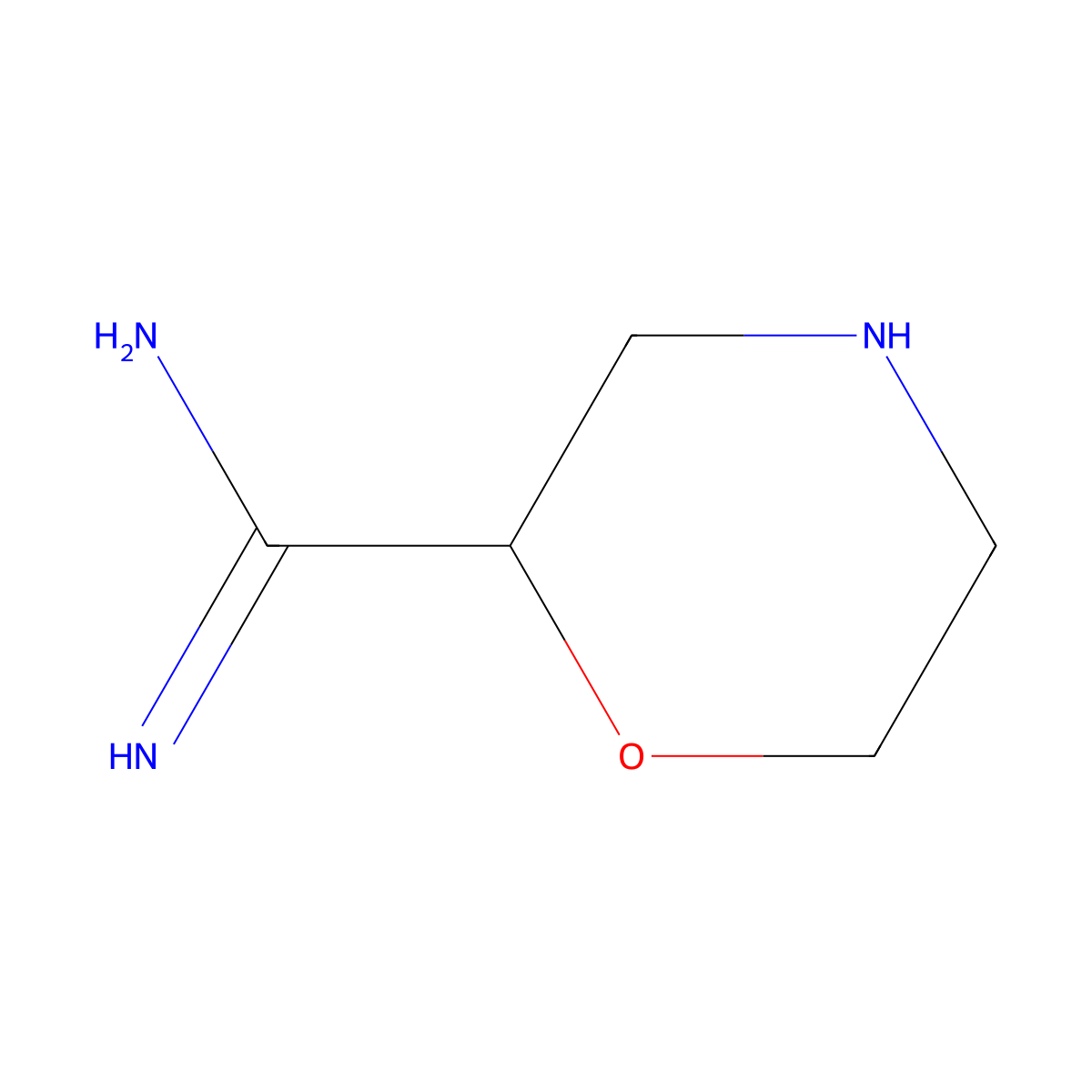 Morpholine-2-carboximidamide molecular structure, CAS 1519922-13-4