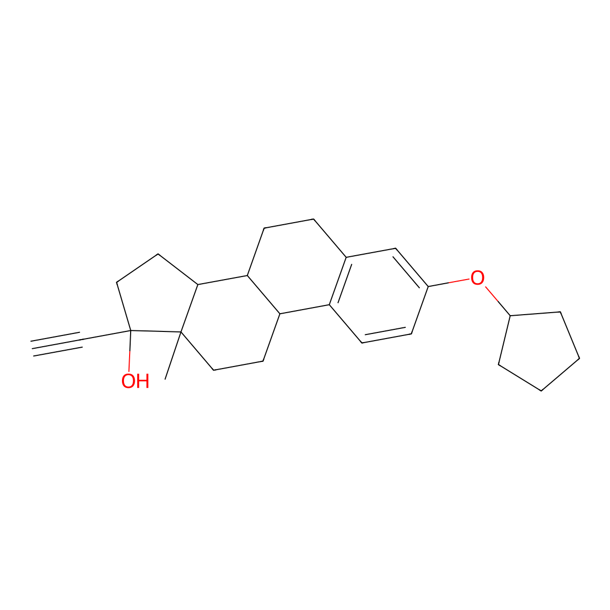 Quinestrol molecular structure, CAS 152-43-2