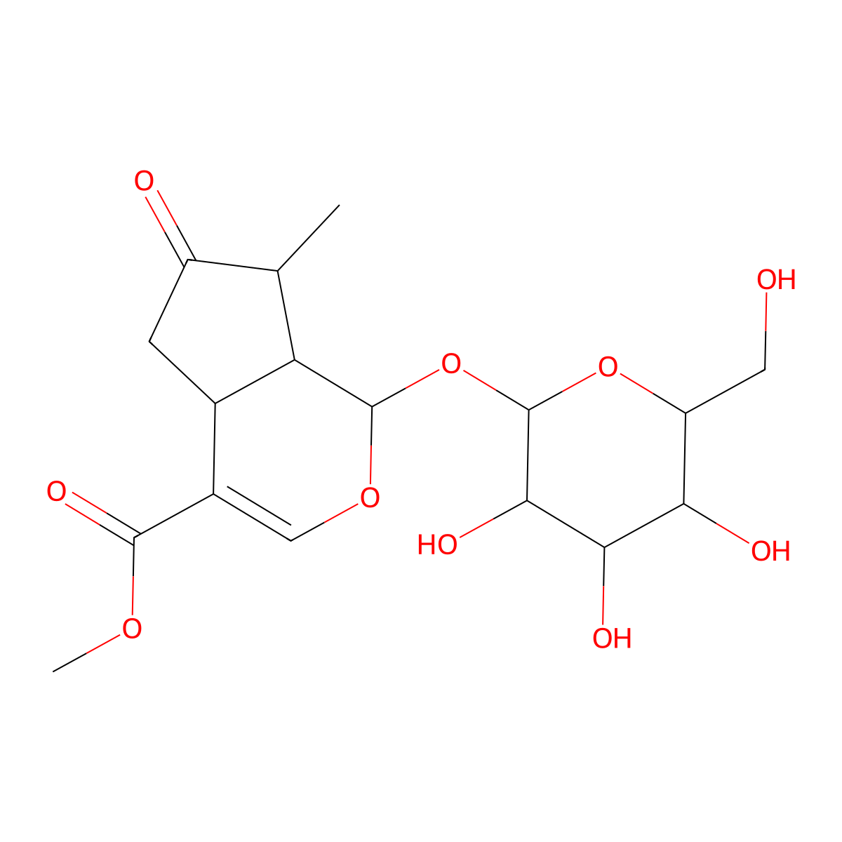 Ketologanin molecular structure, CAS 152-91-0
