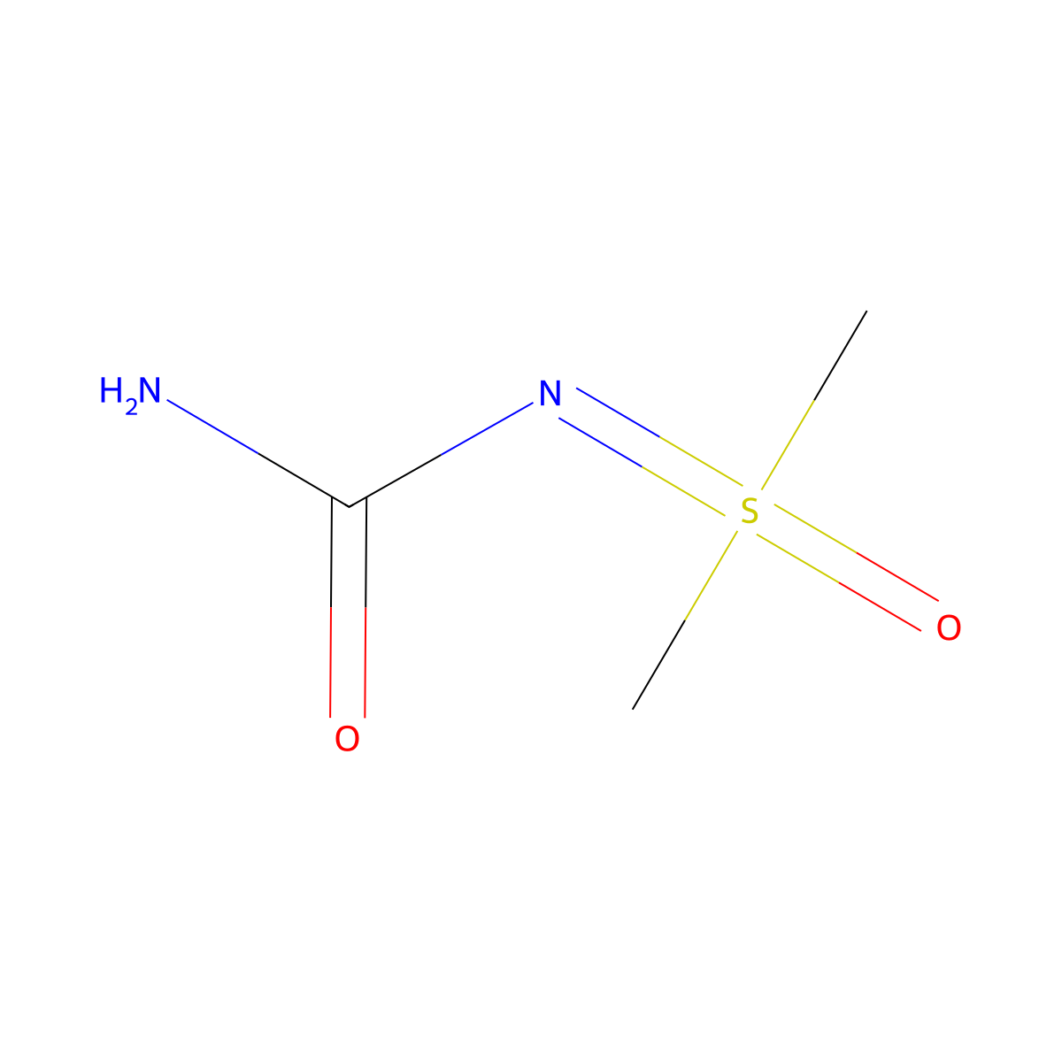 [Dimethyl(oxo)-lambda6-sulfanylidene]urea molecular structure, CAS 1520-15-6