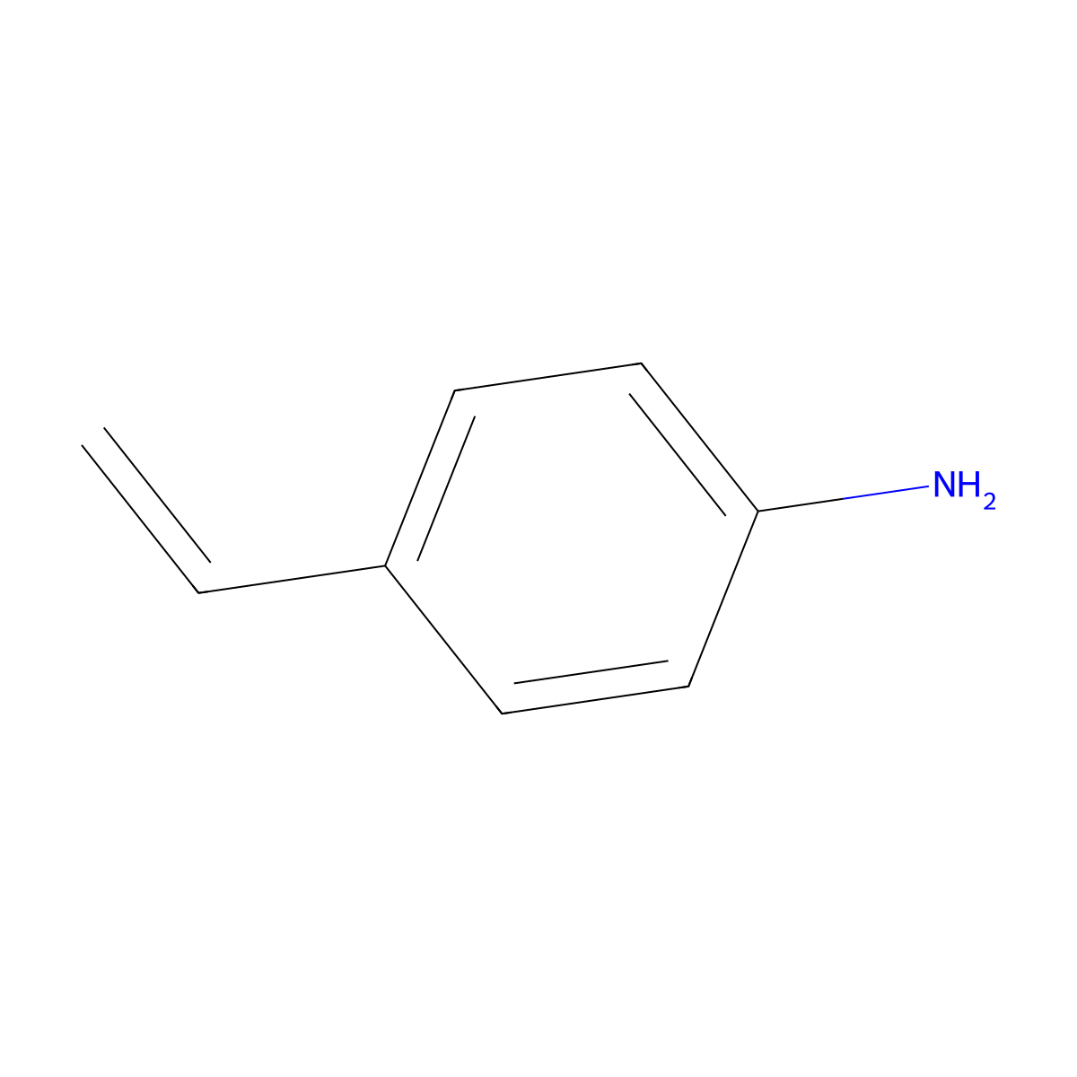 4-Aminostyrene molecular structure, CAS 1520-21-4
