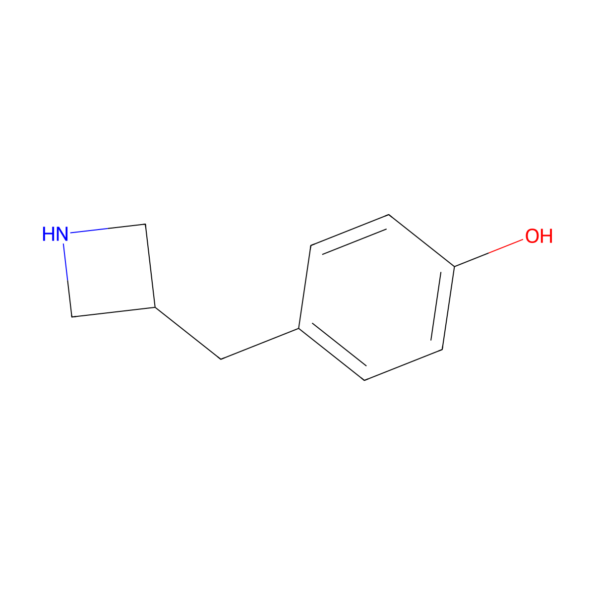 4-[(Azetidin-3-yl)methyl]phenol molecular structure, CAS 1520001-49-3