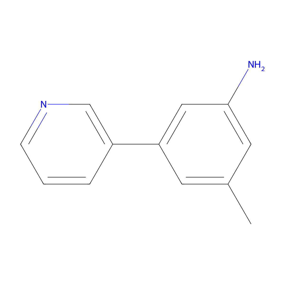 3-Methyl-5-(3-pyridinyl)benzenamine molecular structure, CAS 1520003-76-2