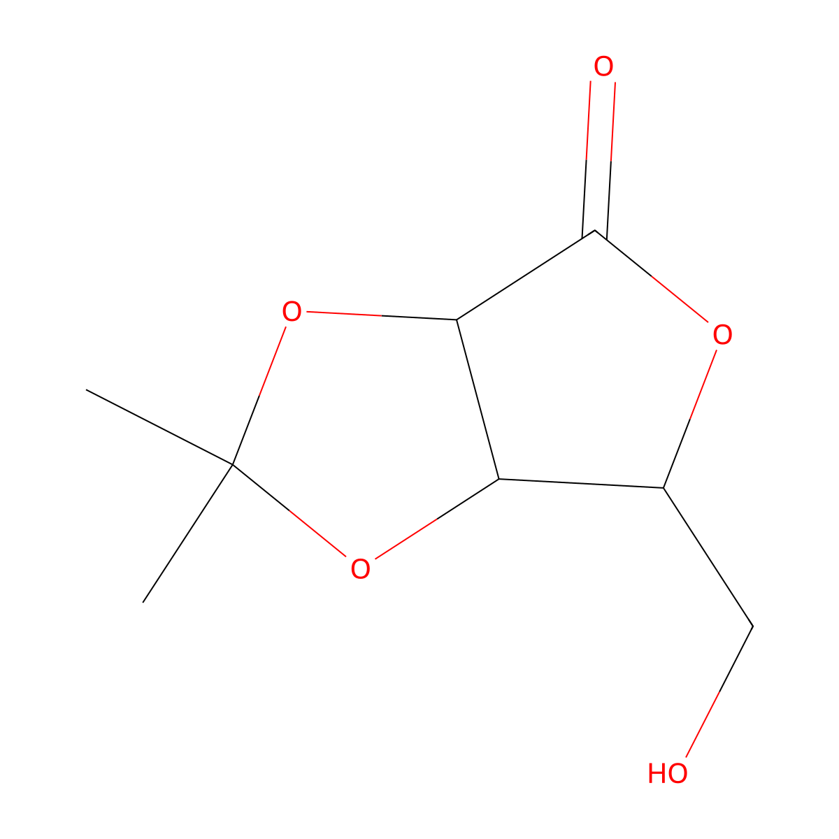 2,3-O-isopropylidene-L-lyxono-1,4-lactone molecular structure, CAS 152006-17-2