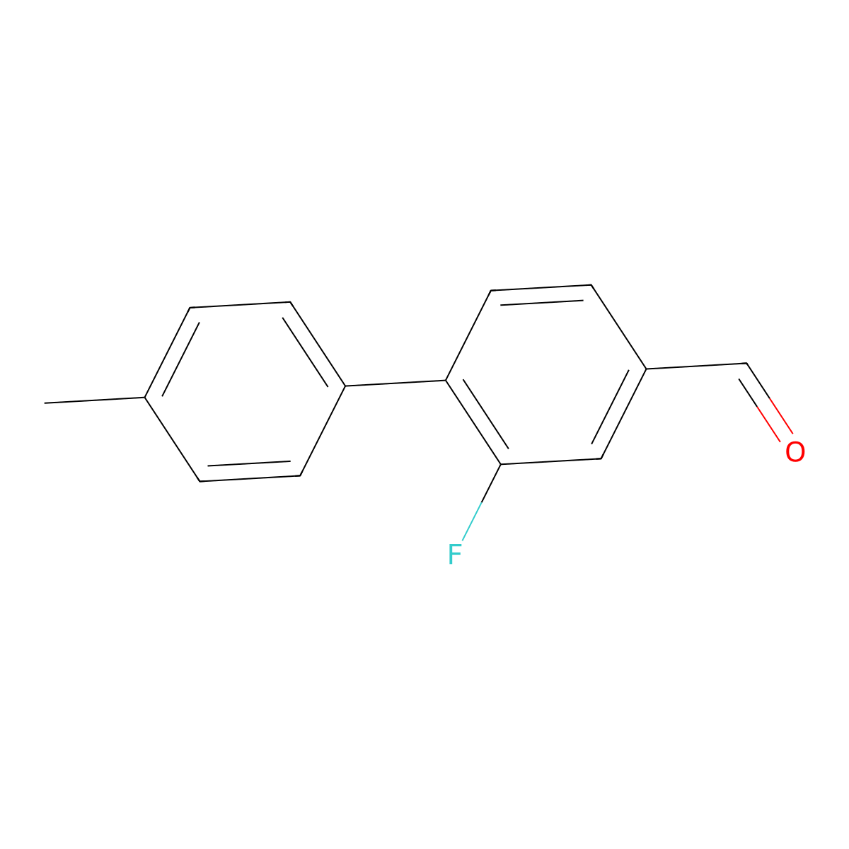 2-Fluoro-4'-methyl[1,1'-biphenyl]-4-carboxaldehyde molecular structure, CAS 1520080-15-2