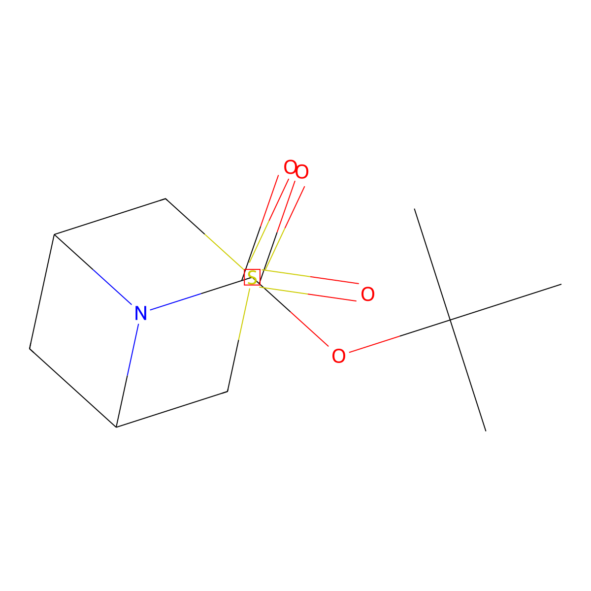 tert-Butyl 3-thia-6-azabicyclo[3.1.1]heptane-6-carboxylate 3,3-dioxide molecular structure, CAS 1520084-19-8